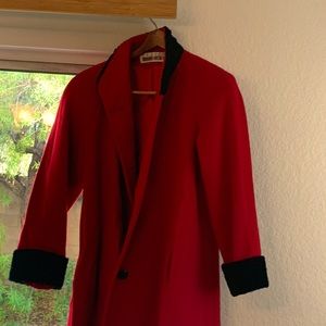 Red trenchcoat